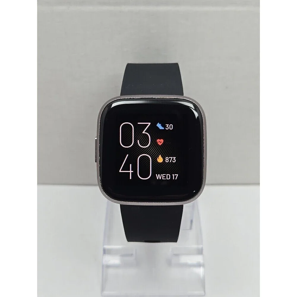 Fitbit Versa 2 Smartwatch Gray 40mm Alexa WR50M Always On Display No Charger